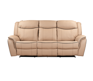 Trent 3 Seater Action Couch, Beige