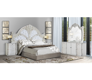 Isalee 2 Piece Bedroom Suite, Pearl White