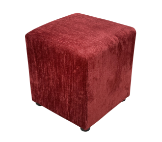 Trendy Ottoman in Fabric , Red