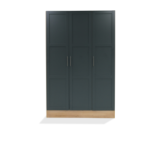 Steel & Rose Melton 3 Door Panel Robe, Kronberg Grey