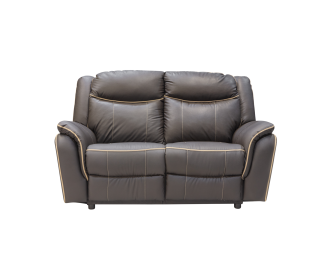 Trent 2 Seater Action Couch, Brown