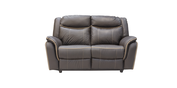 Trent 2 Seater Action Couch, Brown